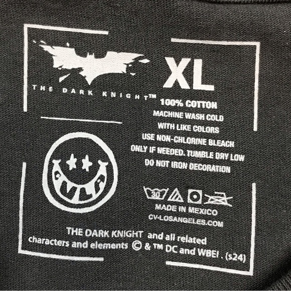 Heath Ledger Joker The Dark Night Batman Gotham City Men’s Black Graphic T-Shirt - Picture 6 of 7